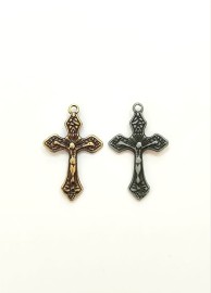 Crucifixo Pequeno em Metal  2,5 x 1,5 cm  C/06 Unidades