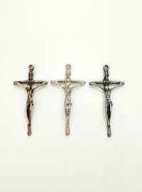 Crucifixo Metal  5,1 x 2,1 cm  C/03 Unidades